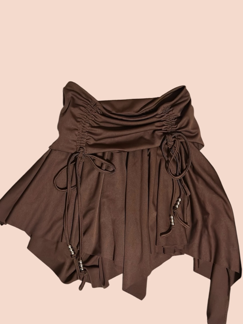Asymmetrical Ruched Boho Fairy Skirt